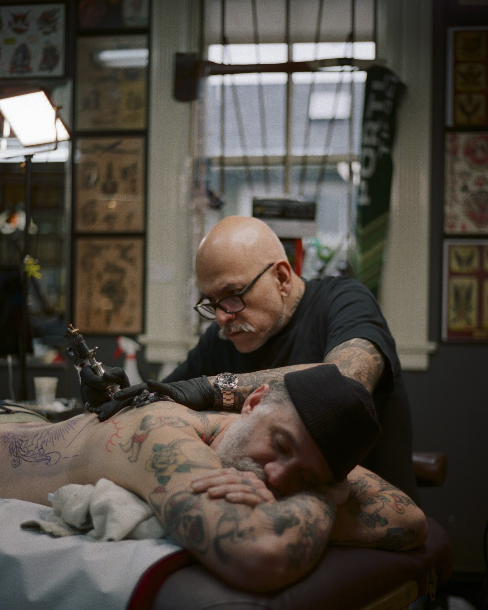 Interior of Atlas Tattoo Studio on N Albina Ave in Portland