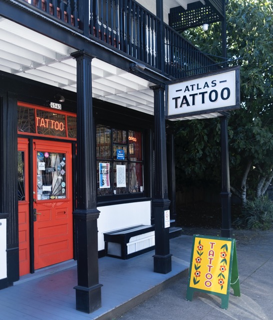 A finished piece by an Atlas artist in Portland, OR